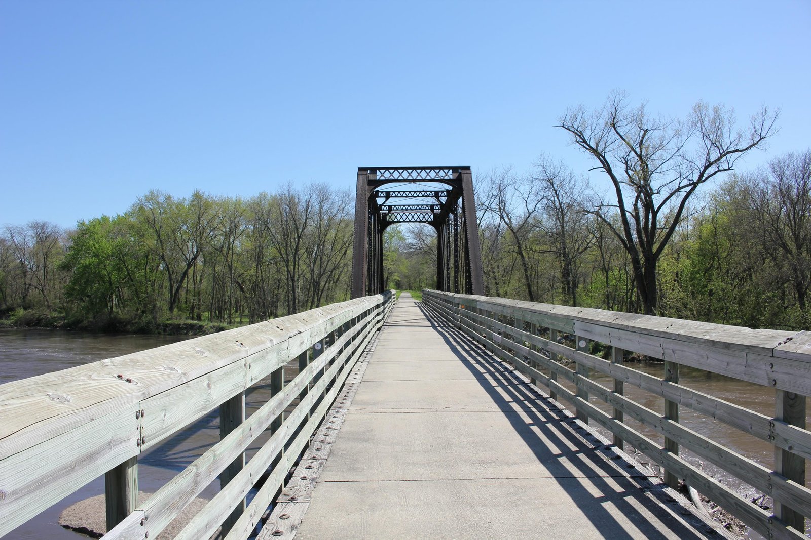 Looking south